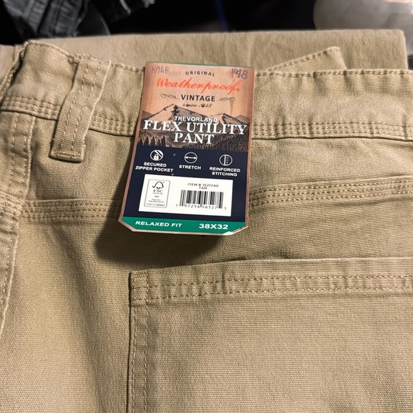 Weatherproof Vintage Men’s Flex Utility Pant Tan 38x32 - Picture 14 of 15
